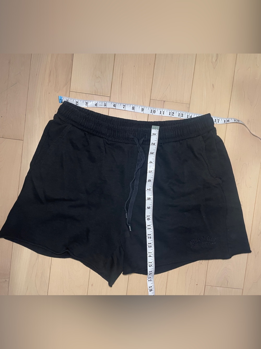 H&M Shorts Black Women's Drawstring Lounge Shorts with Pockets - Picture 5 of 7